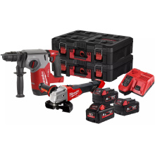 DUO PACK MILWAUKEE M18FPP2AY553P PERFO + MEULEUSE
